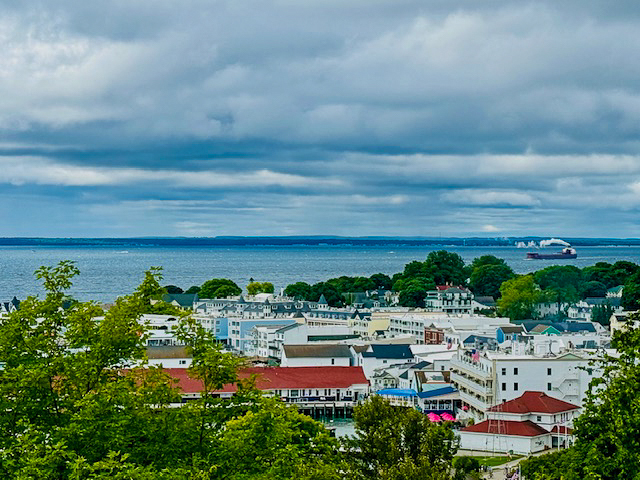 view of mackinac island