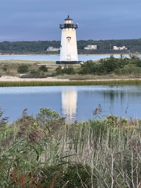 white lighthouse in maine