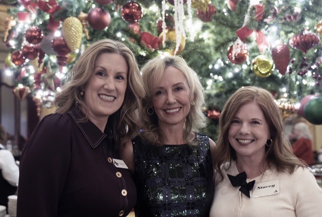 Talley, Jennifer and Stacey at Holiday Party
