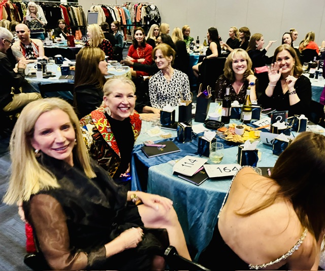 Table of women at a gala